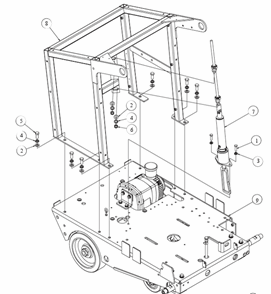 Page H Diagram and Parts List for MK-4024KB  MK Diamond Concrete Saw